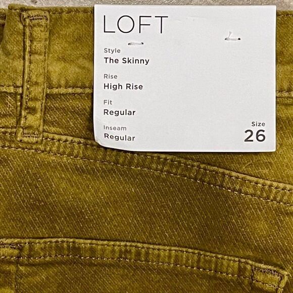 LOFT The Skinny High Rise Velvet Jeans - Picture 3 of 4